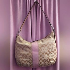 COACH Signature Canvas Shoulder Bag